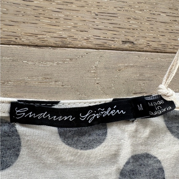 NWT GUDRUN SJÖDÉN TOP "MIKA” polka dot jersey M - Picture 6 of 7